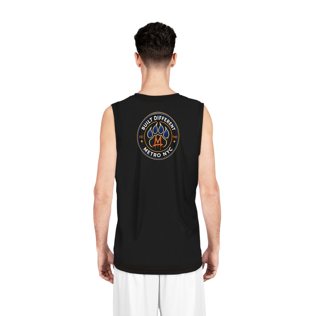 Basketball Jersey  (Black) — Metro King Courts Lion Graphic (Built Different)
