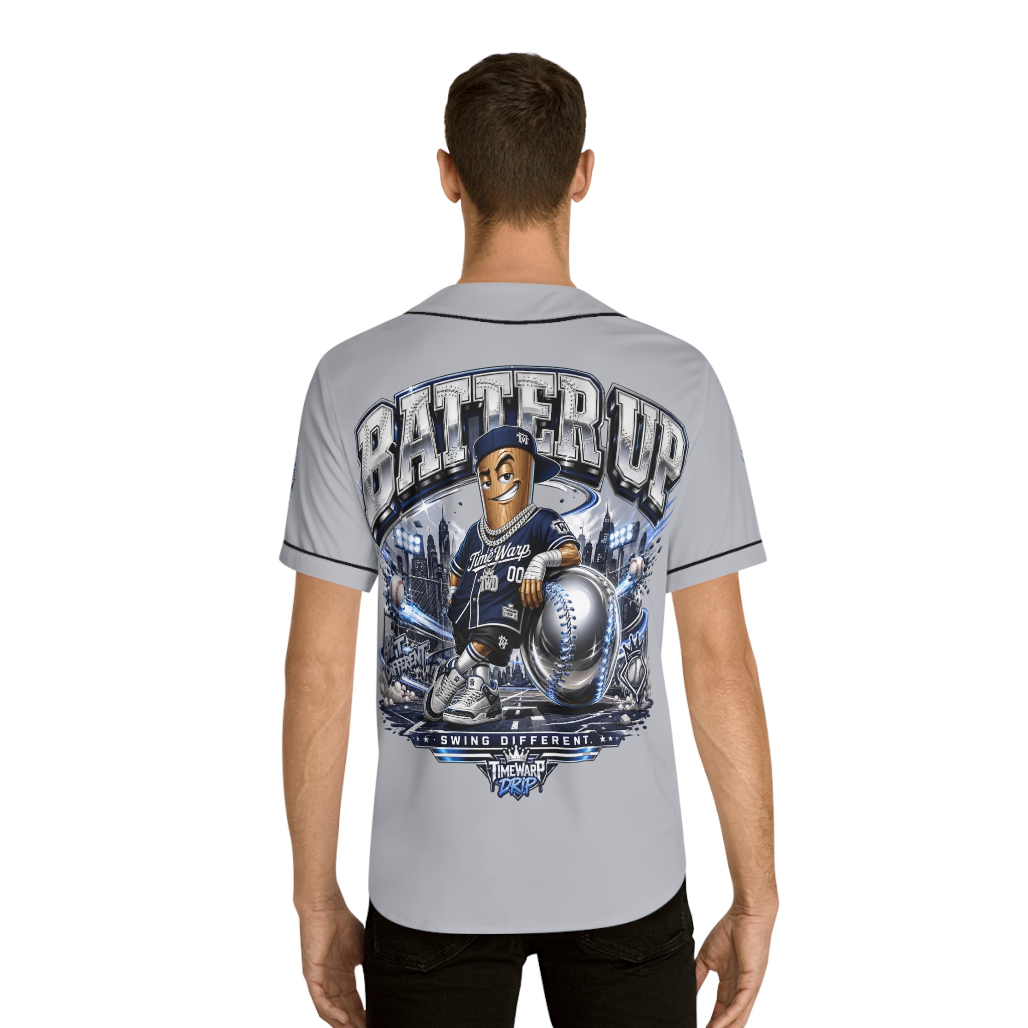 Batter Up Baseball Jersey — Men's All-Over-Print Team Tee