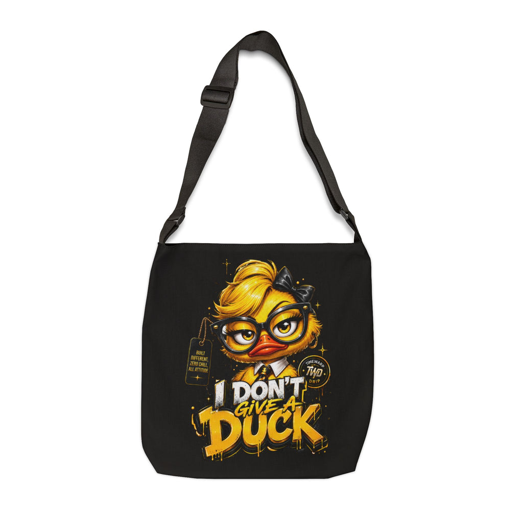 I Don't Give a Duck Tote Bag — Bold TimeWarp Women's Graphic Tote
