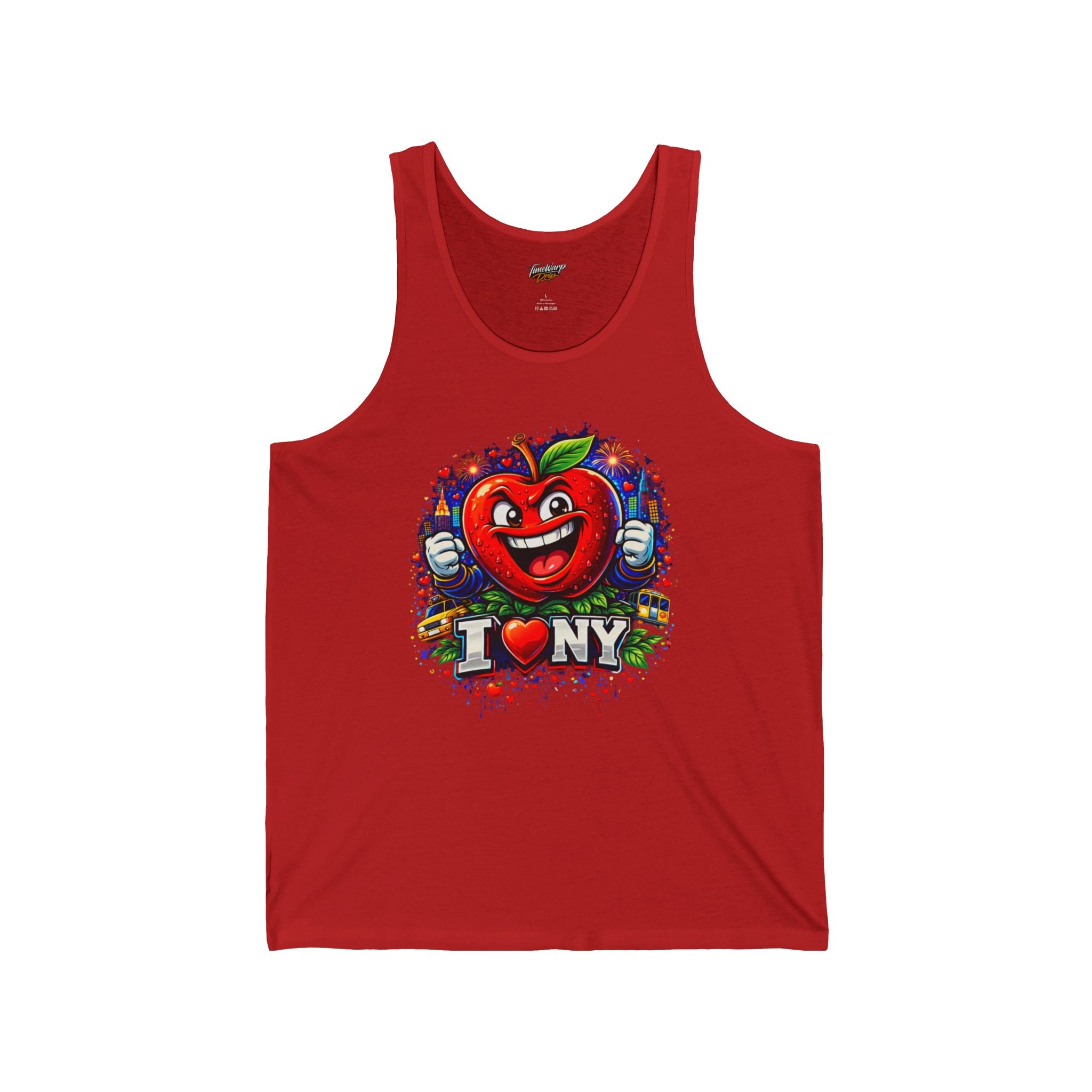 TimeWarp Drip Big Apple Energy Tank Top – White – NYC Summer Streetwear | TimeWarp Drip