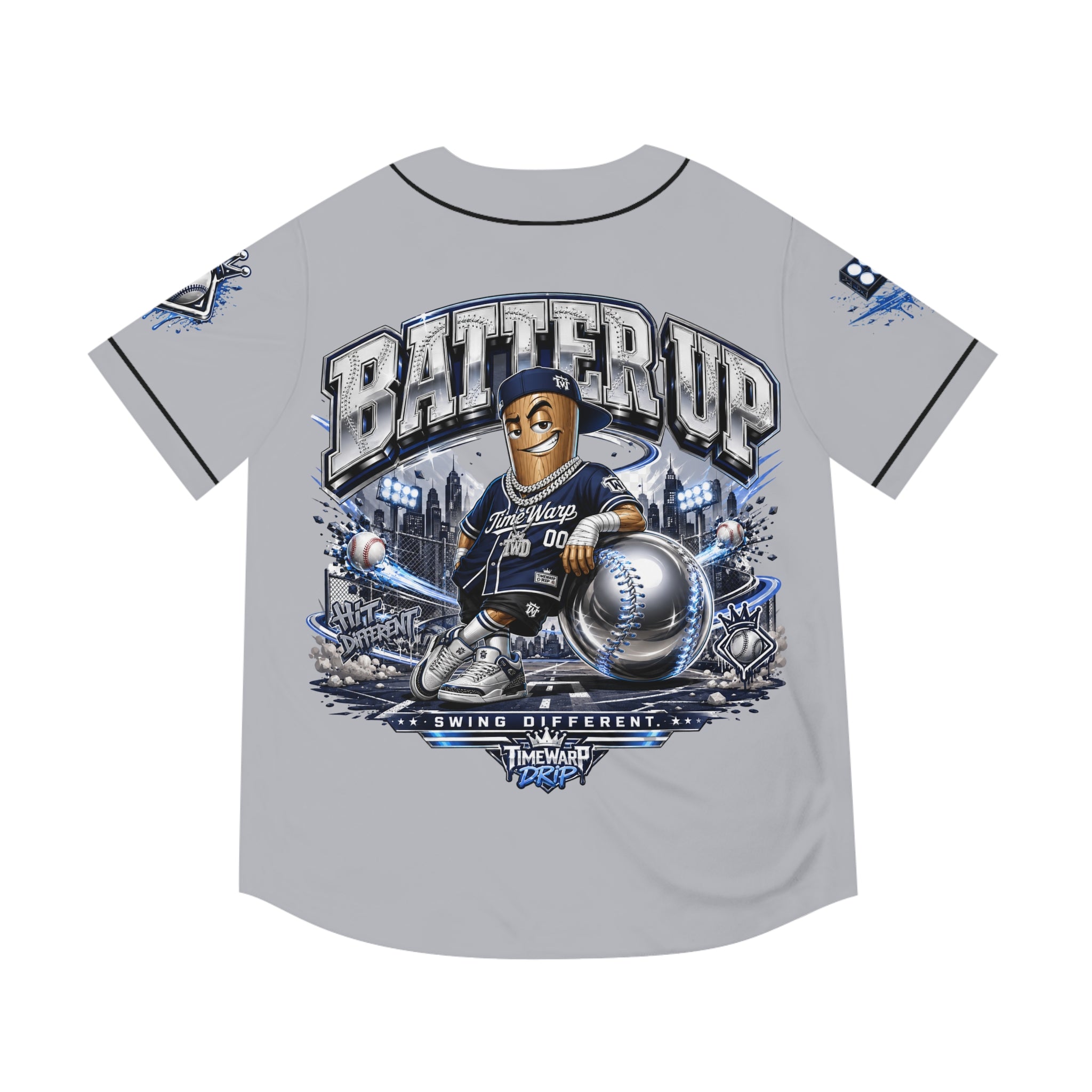 Batter Up Baseball Jersey — Men's All-Over-Print Team Tee