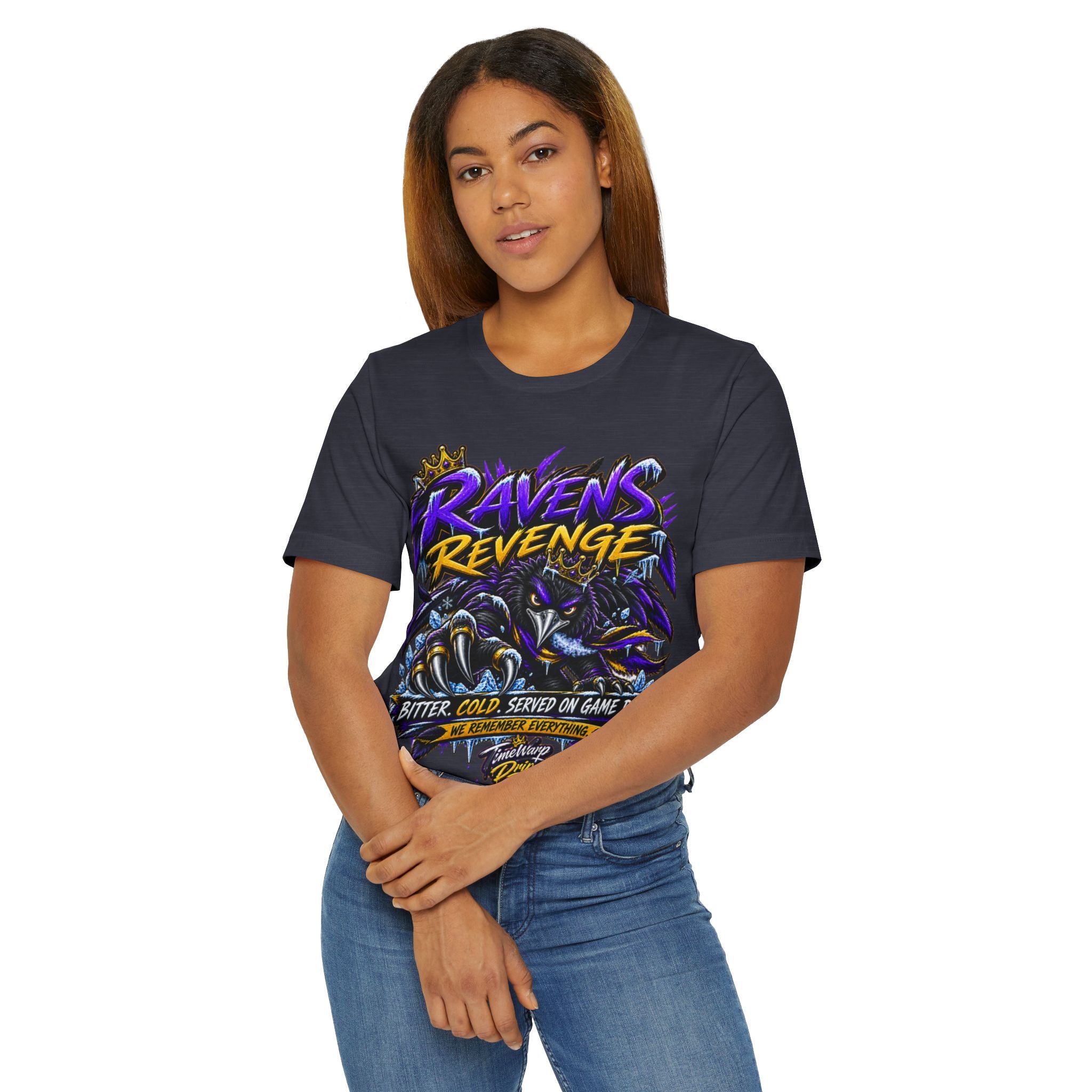Raven Revenge T-Shirt — "Bitter, Cold, Served on Game Day" Fan Tee