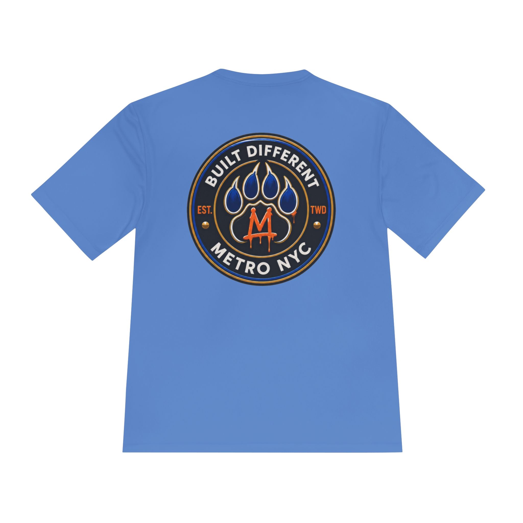 Metro NYC Lion Graphic Tee — "Built Different" Athletic Moisture‑Wicking Shirt