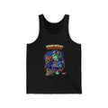 Straight Outta NYC tank top with retro cartoon Statue of Liberty graphic, casual sleeveless shirt from TimeWarp Drip.