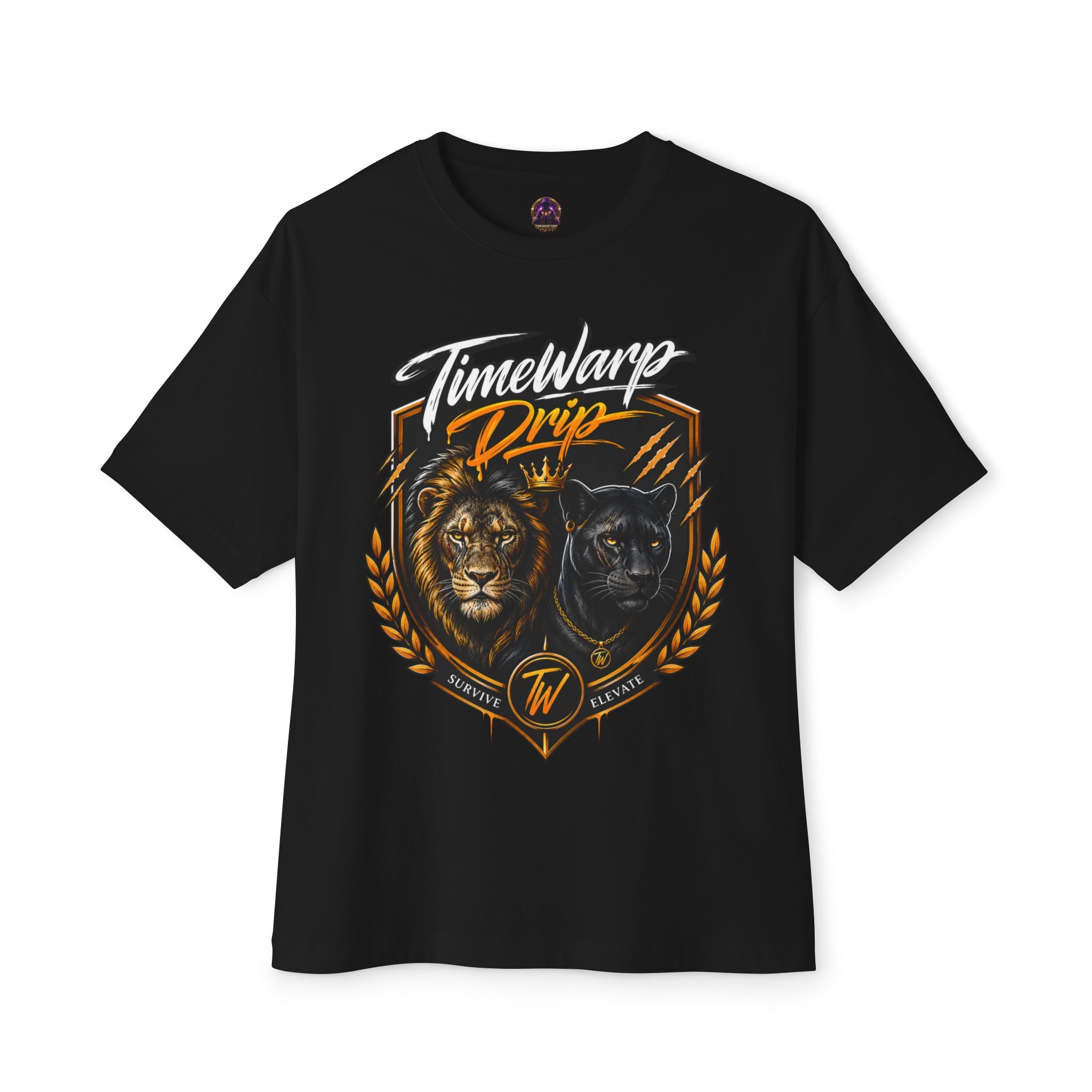 TimeWarp Drip School of Hard Knocks Graphic Tee – Black – Oversized Streetwear | TimeWarp Drip