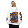 Basketball Windbreaker —  'ANTE UP' Metro Championship Streetwear (White)