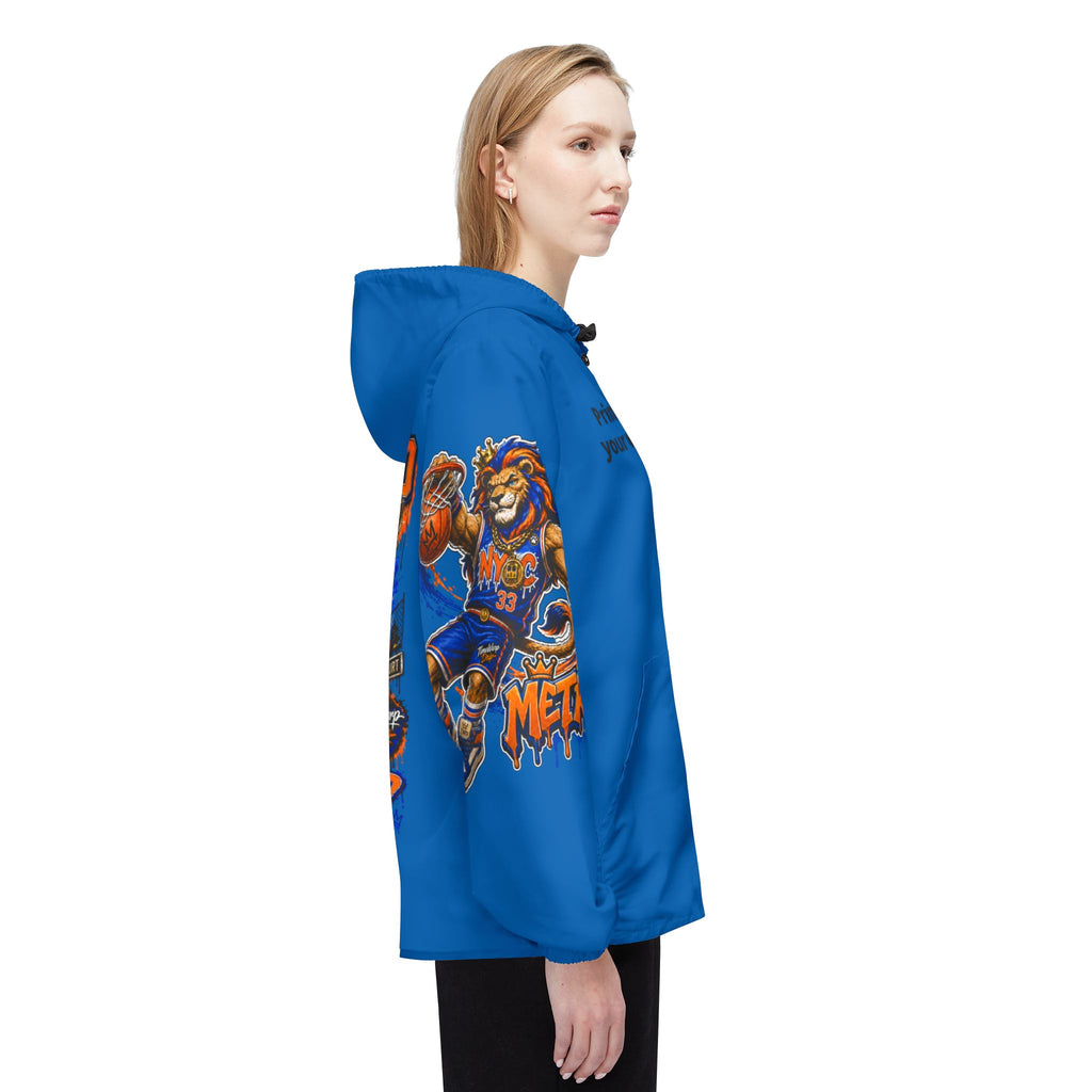 Basketball Windbreaker —  'ANTE UP' Metro Championship Streetwear (Blue)